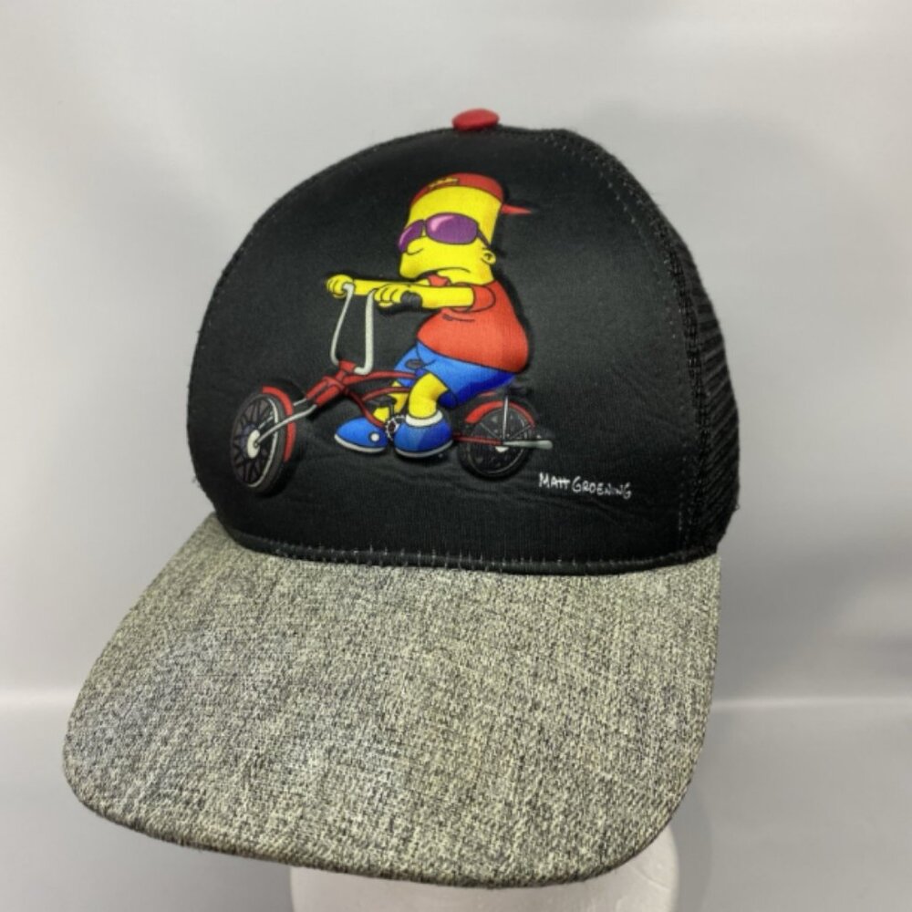 Bart Simpson Black Ride Fast Fall Hard Trucker Simpsons 2018 Snapback Hat Cap